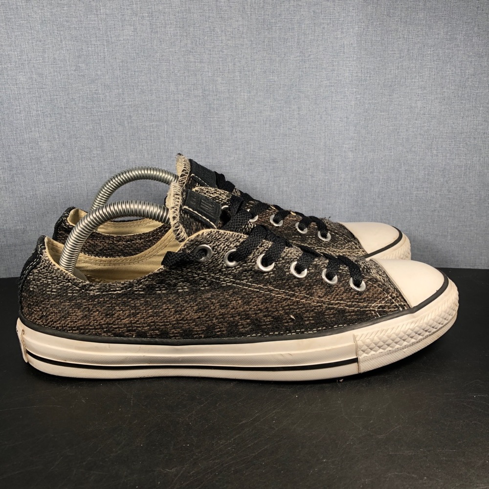 Converse Women's All Star Ct Ox Woven Black Knit Lace Up Sneaker size 10